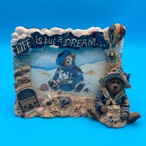 Vintage Boyds Bears Wilson Beach Picture Frame 3.5x5 Life Is But A Dream 27350